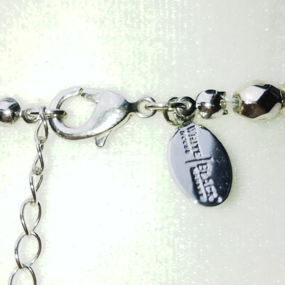White House Black Market  faceted glass AB necklace - Picture 6 of 7